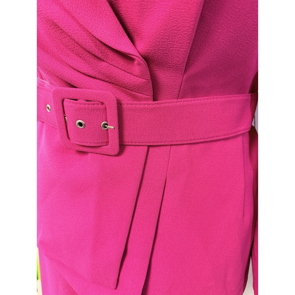 NEW $349 Tahari ASL Skirt Suit Womens Sz 18W 2 Pc Set Pink Belted Blazer Midi - Picture 9 of 16